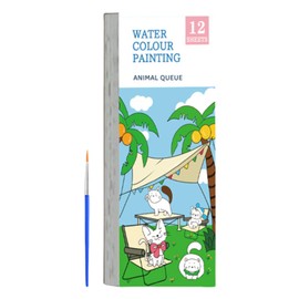Water Color Paint Pad | Portable Watercolor Painting Pad,Pocket Water Color Painting Pad, Creative Art Painting Supplies for Travel, Camping