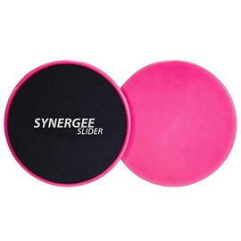 Synergee Deslizadores de núcleo. Uso de doble cara en alfombras o suelos de madera dura. Equipo de ejercicio abdominal