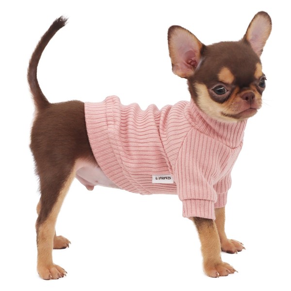 LOPHIPETS Small Dog Turtleneck Sweaters for Teacup Chihuahua Yorkie Puppy