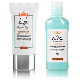 Shaveworks Get Smooth Duo, Post Waxing and Shaving Solution for Ingrown Hair, Razor Bumps and Razor Burns, The Cool Fix, 1 Fl Oz. and The Pearl Soufflé Shave Cream, 1 Fl Oz.