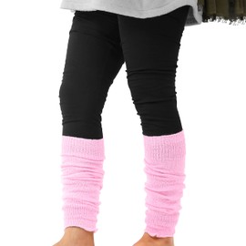 GA COMMUNICATIONS LADIES & GIRLS ANKLE LEG WARMERS FLUORESCENT NEON STRETCH FIT COMFORT TUTU FANCY DRESS ACCESSORY [Baby Pink]