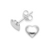 Heather Needham Sterling Silver Heart Earrings - SIZE: 6.5mm x