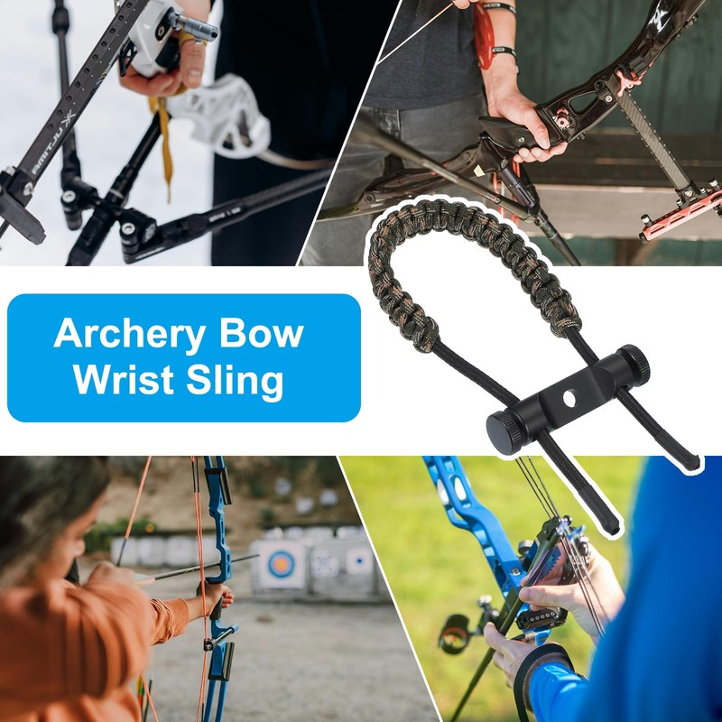 sourcing map Archery Bow Wrist Sling 15.75 Inch 550 Paracord