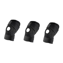 Healvian 3pcs Knee Brace Support for Running Ergonomic Knee Protection Sleeve Stabilizer Patella Tendon Brace for Acl Meniscus Tear Lightweight Compression Sleeve Nylon Wrap