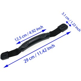 LBTODH 2 PCS Canoe Boat Handle Black Kayak Side Mount Rope Handle for Canoe Boat and Kayak