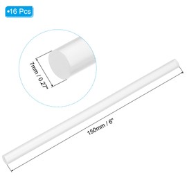 PATIKIL 6x0.27 Inch High Viscosity Hot Glue Sticks, 16 Pcs Hot Glue Gun Sticks Mini Hot Melt Adhesive Glue Stick for DIY Art Craft Repairs Festival Decoration, White