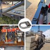 1/2" Heavy Duty Weld-On Forged D Ring with Welding Clips,