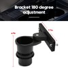 Upgrade Cup Holder Radio Mount, CB Radio Mounting Brackets Drinks