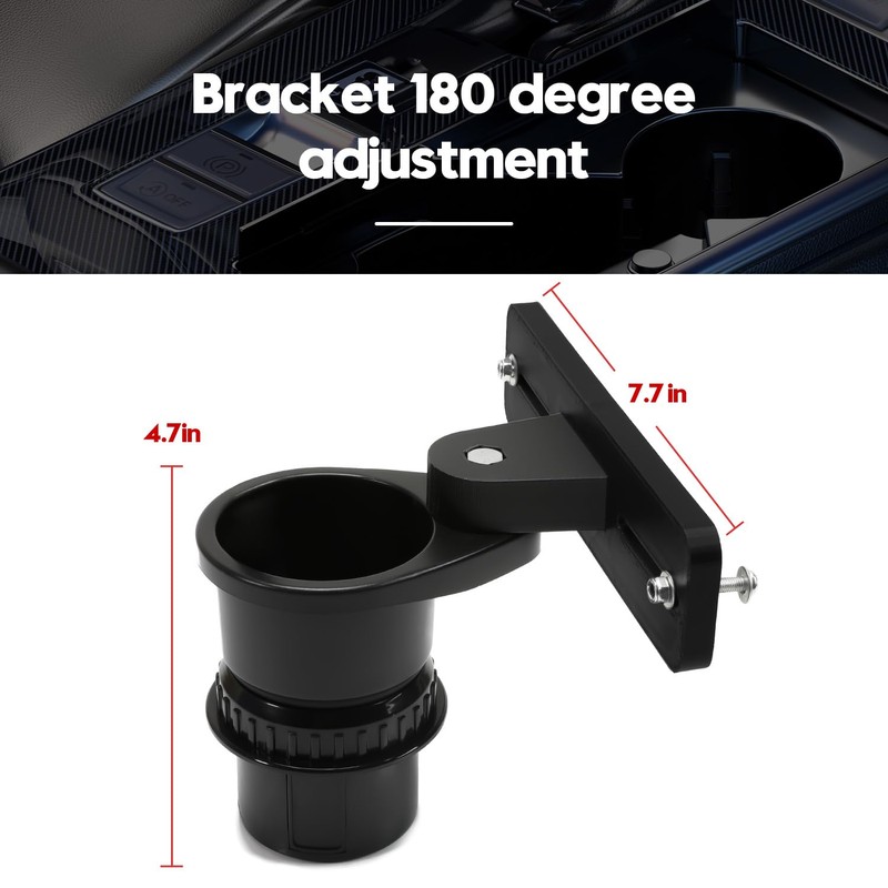 Upgrade Cup Holder Radio Mount, CB Radio Mounting Brackets Drinks