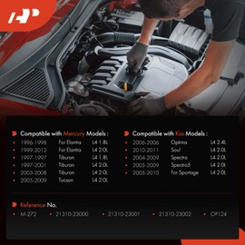 A-Premium Engine Oil Pump Compatible with [1.8L 2.0L 2.4L L4] Hyundai Elantra 1996-2012, Tucson 2005-2009, Tiburon 1997-2001/2003-2008 & Kia Soul 2010-2011, Optima, Sportage, Spectra, Spectra5