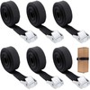 ANROI Pack of 6 lashing straps, adjustable fastening strap with