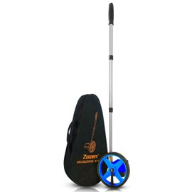 Zozen Measuring Wheel, Blue 6Inch Measure Wheel, Distance Measuring in Feet, Rolling Measurement [Up To 10,000Ft], Telescopic/Mechanical/One Key to Reset, Include Carrying Bag.