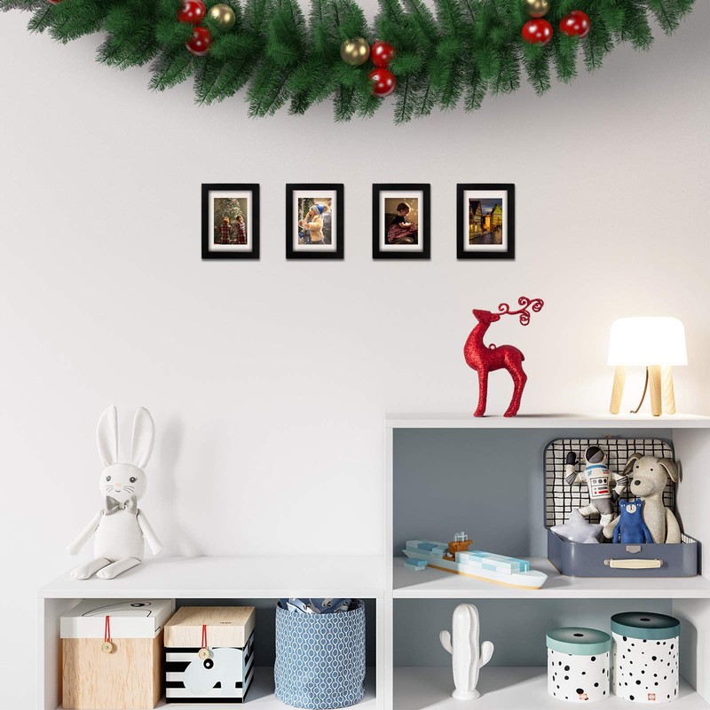 EGOFINE 7x5 Picture Frames Set of 3, Made of Solid