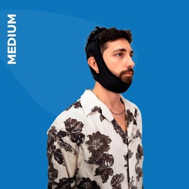 Aveela Anti Snoring Chin Strap for CPAP Users - Comfortable and Effective - Size: M