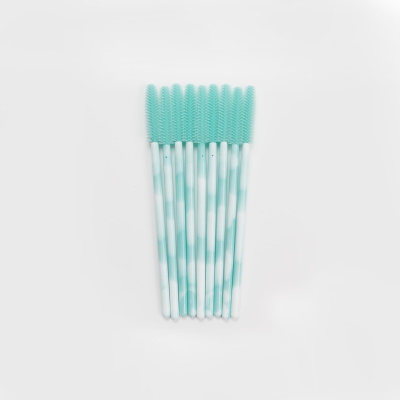 Mekupeu 50Pcs Varita de Máscara de Silicona, Cepillos Desechables para