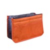 TOVINANNA Portable Toiletries Bag Double Zipper Large Compartment Organize Cosmetics