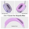 Silicone Case Cover for AirPods Max Headphones, Clear Soft TPU