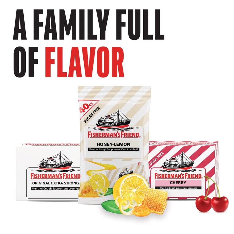 Fisherman's Friend Cough Drops, Cough Suppressant and Sore Throat Lozenges,