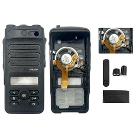 biemotwoway XPR3500 Replacement Housing Case Kit with Speaker & Limited Keypad | Full Shell Cover/Volume/Channel Knobs & Dust Protector | Compatible with XPR 3500 Portable Radio