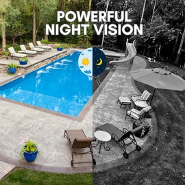 REVO Ultra Blue Series 5 Megapixel H.265 Indoor/Outdoor IR Turret Camera with Built-in Mic & 60FT CAT5e Pre-Made Cable