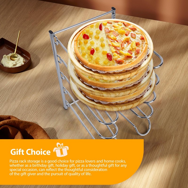 AshKiz Pizza Rack, Pizza Pan Rack, 5 Tier Stainless Steel