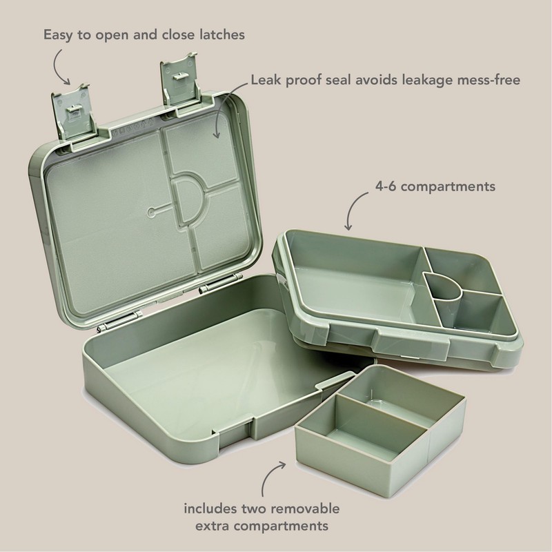 nouka Grand Bento Box | Easy to open latches |