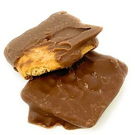 Dulcefina chocolate and Sweets, Milk Chocolate Graham Cracker Mini Squares (2 Lbs)