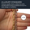 RCH Hardware CH-S53-14-AB Steel Clock Chain 14 Gauge, Antique Brass