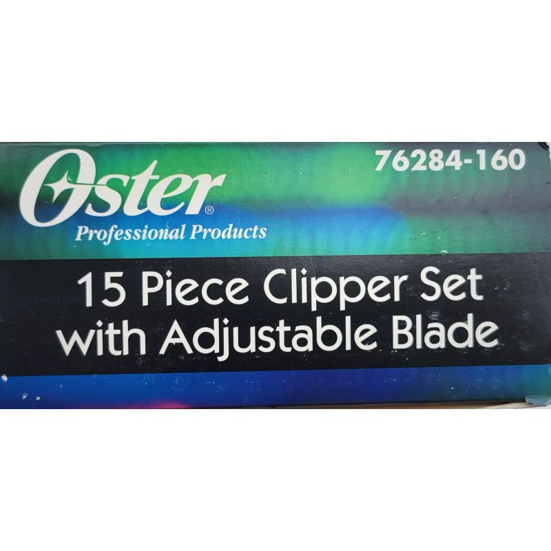 Oster Professional 15 piece Clipper Set with Adjustable Blade, #76284-160