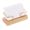 PATIKIL Business Card Holder for Desk, Wood Business Card Holders