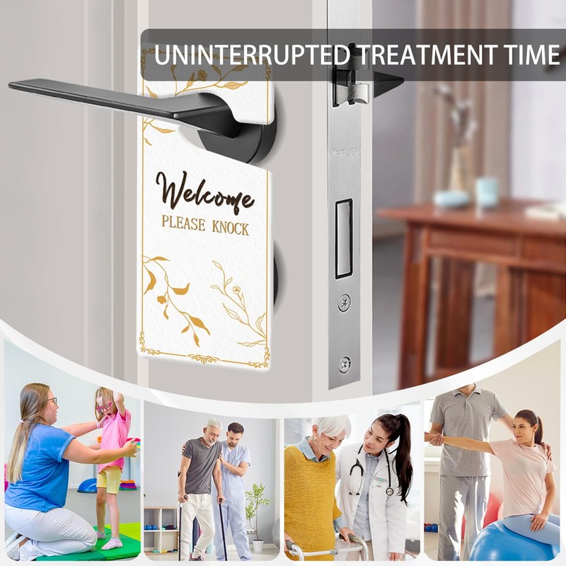 2 Pack In Session Door Sign for Therapists Please Do