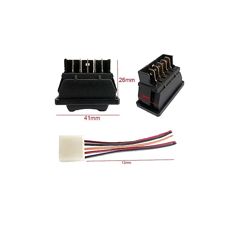 2 X 5 Pin Universal Car Power Window Switch UP/Down