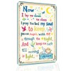 Funny Scripture Wall art Signs, Now I Lay Me Down