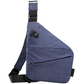 PLMOKN Anti Theft Crossbody Travel Bags for Women Mens Belt Bag Large Capacity Multi-Pocket Shoulder Bag Birthday Gifts for Women,Right Shoulder/Blue