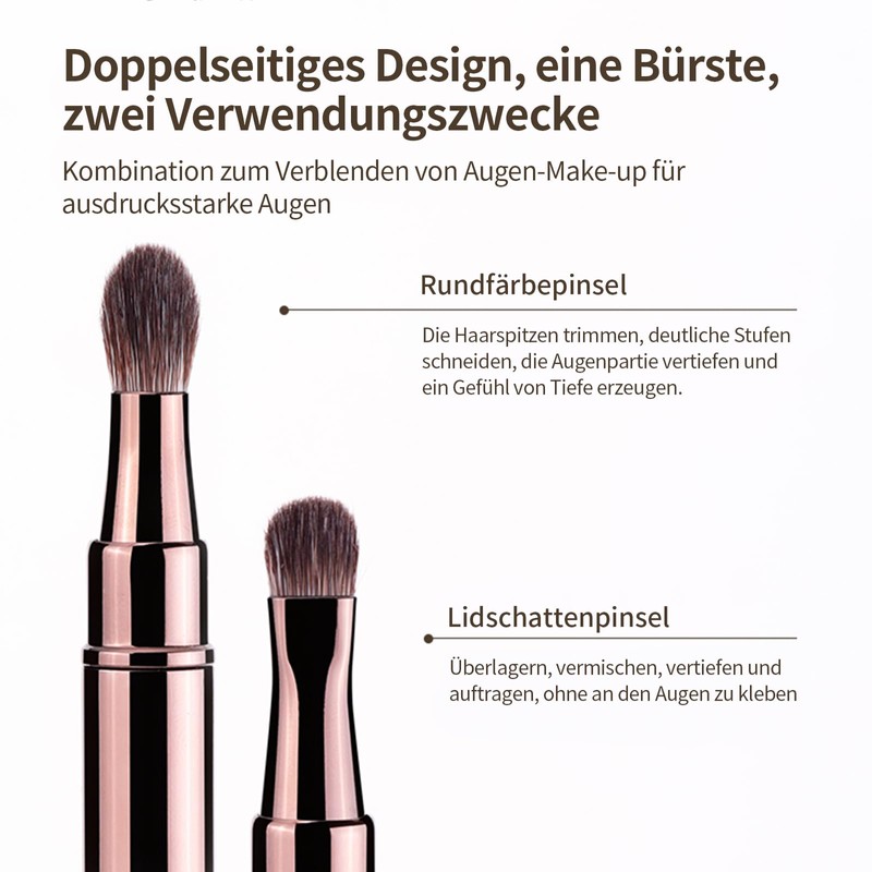 MSQ Eye Makeup Brush Eyeshadow Brush Set Double Head Makeup