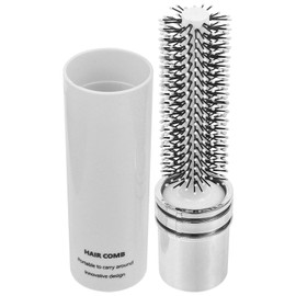 TINEASUR Telescopic Anti-Static Hair Brush Roll Comb Blow Drying Styling Brush Travel Portable Design for Thick Hair