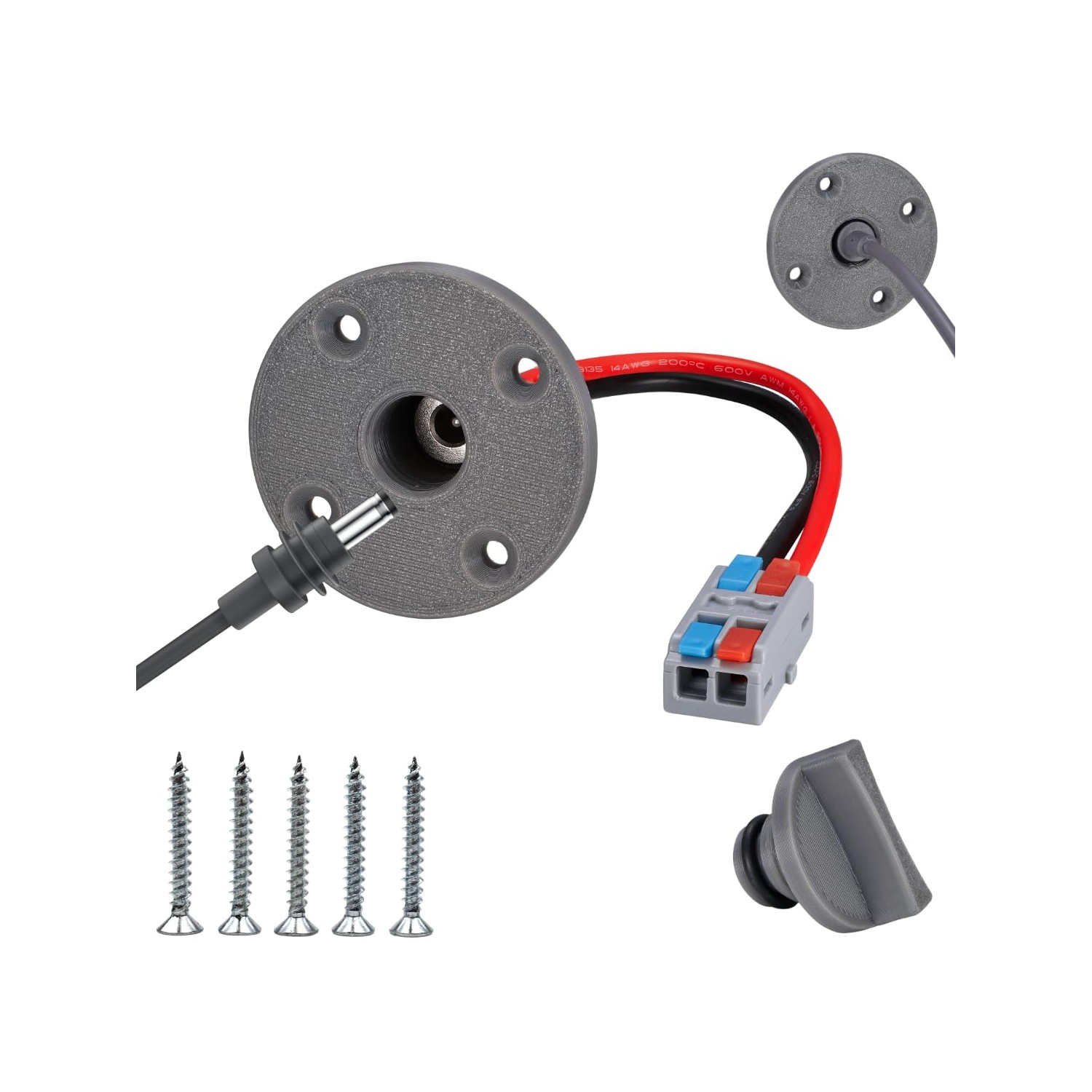 RV DC Cable Panel Mount Compatible with Starlink mini, 5.5 x 2.1mm 2 ...
