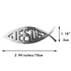 Jesus Fish Emblem Jesus Fish Badge Christian Fish Symbol Decal