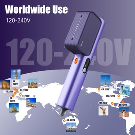 Steamer for Clothes, 100-240V Travel Steamer Portable Mini, 10s Fast Heat Up, 1000W Professional Garment Steam Iron, Clothes Handheld Wrinkles Remover, Dual Voltage Global Travel Iron (100-240V)