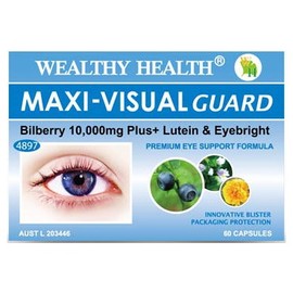 Wealthy Health Maxi-Visual Guard Bilberry 10000mg Plus Cap X 60