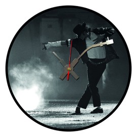 Iconic Michael Jackson vinyl record wall clock