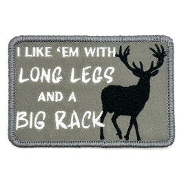 Blank Deer Long Legs Big Rack Hunting Gun Patch Cap Hat Iron On Vintage Retro Style