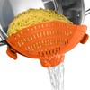 Clip-On Silicone Pot Strainer for Pasta, Vegetables & More –