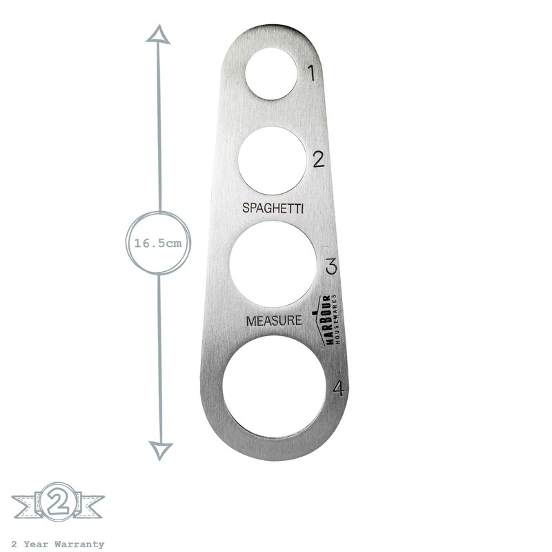 Harbour Housewares Stainless Steel Spaghetti Measure Utensil for 1-4 People