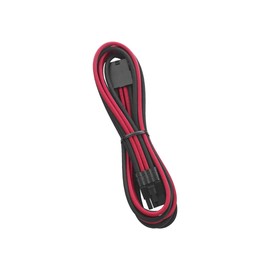 CableMod Pro ModFlex Sleeved 8-pin PCI-e Extension (Black + Red, 45cm)