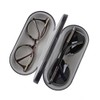 RURAUOGR Double Glasses Case Hard Shell Dual Eyeglasses Case Protective