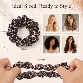 12 Pcs Satin Scrunchies for Women, No‑Damage Frizz‑Free Hair Ties