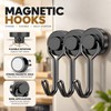 Magnetic Hooks 6-Pack for Home Organization – Swivel Swing Design
