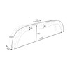DOMAR D20250 Tandem Mudguard Set 13 to 14 Inch Plastic