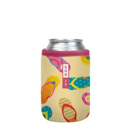 Sok It CanSok Sleeve for Beer & Soda Insulated Neoprene Cover (Island Vibes, 12oz Can Sleeve)